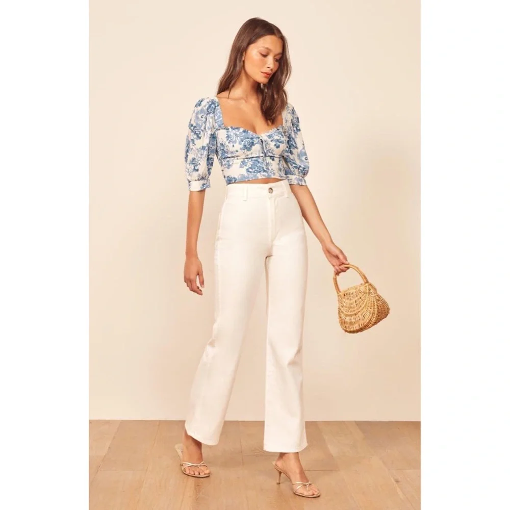 Reformation Luna Top in Olympia